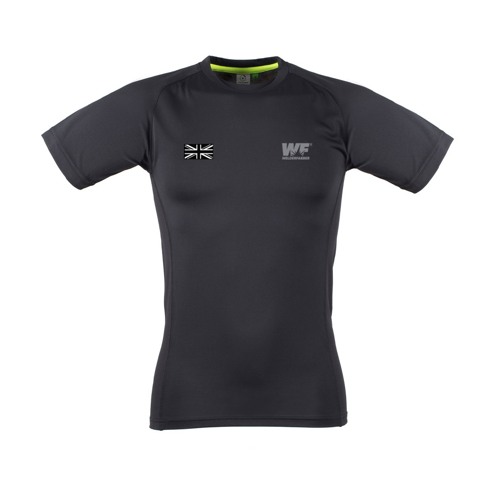 Welderfabber Slim Fit Black T-Shirt