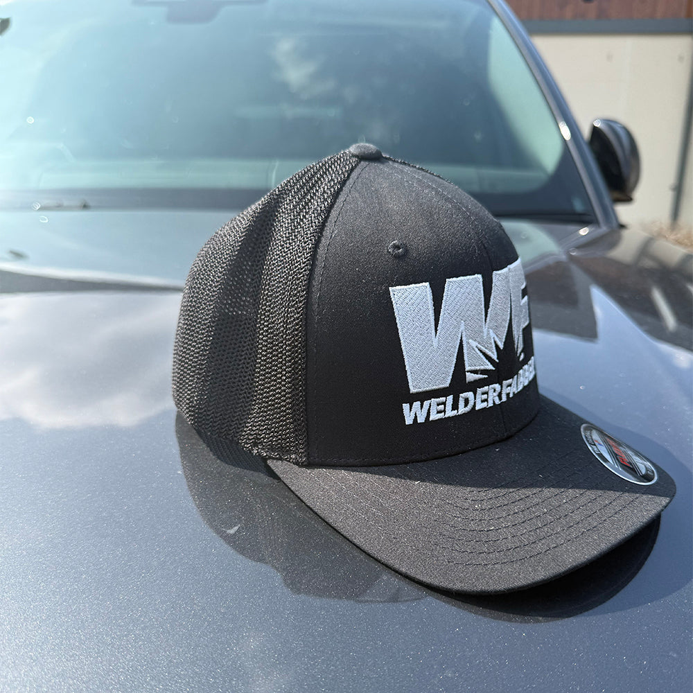 Welderfabber Black Trucker Cap