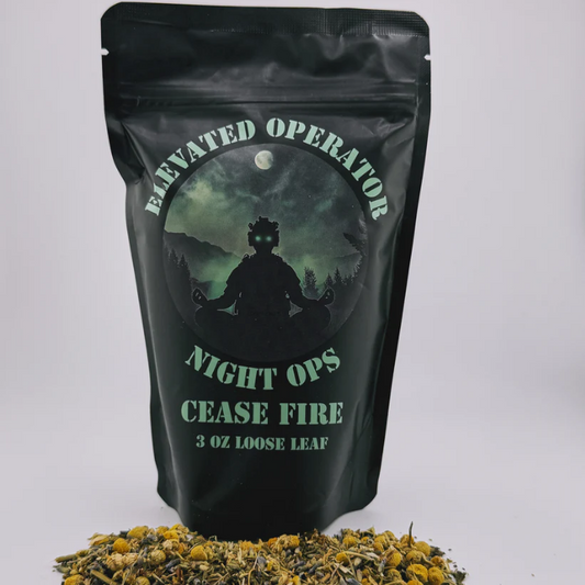Elevated Operator- Night Ops Cease Fire Loose Leaf Tea - Best Value for Money