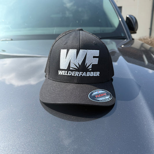 Welderfabber Black Trucker Cap