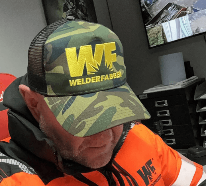 Yellow/Camo Caps Front